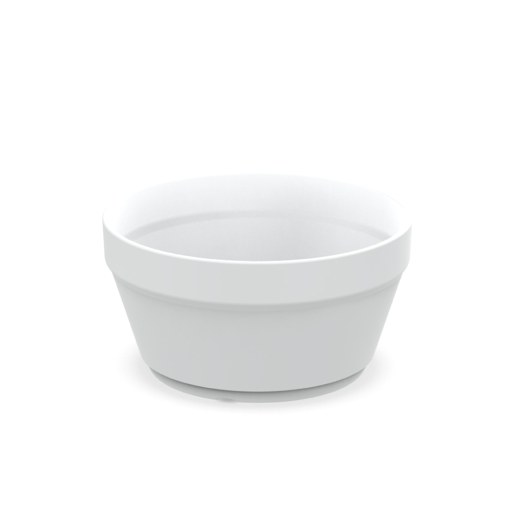 Kunststof beker met een inhoud van 100 ml laten bedrukken, kleur wit