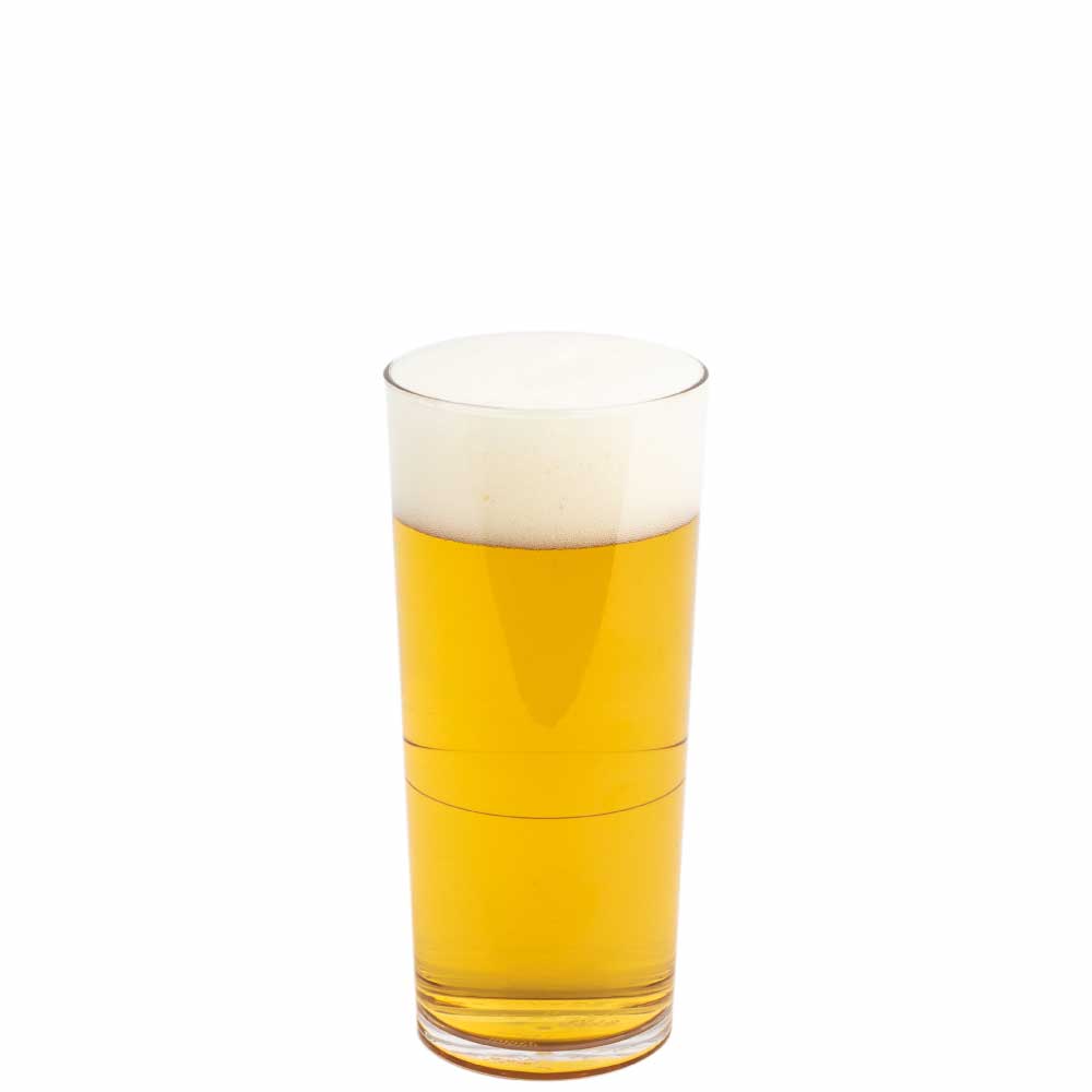 Kunststof glas Festival De Luxe 40 cl, transparant, geschikt voor graveren en bedrukken, kleur mix