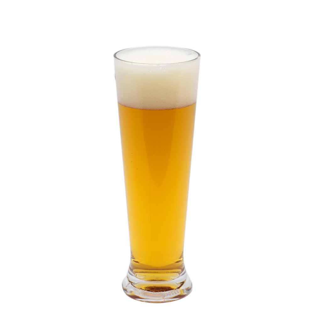 transparant Kunststof Bierglas de luxe zonder steel met een inhoud van 30 cl. is geschikt voor zowel bedrukken, kleur mix