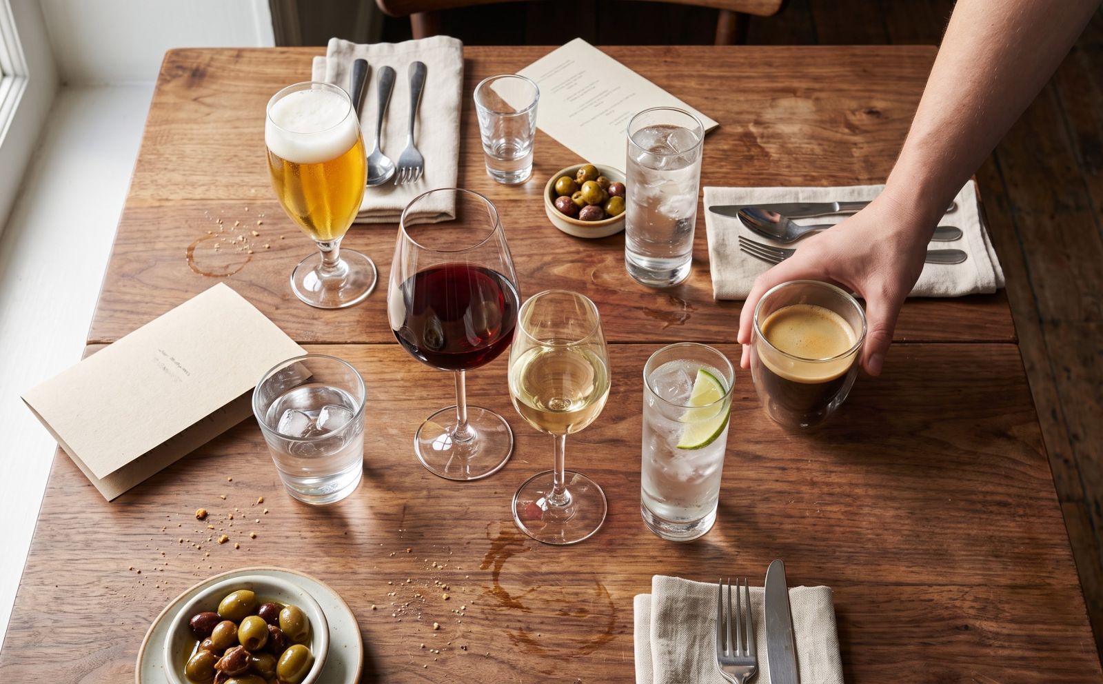 Welke drinkglazen horen er bij welke dranken?