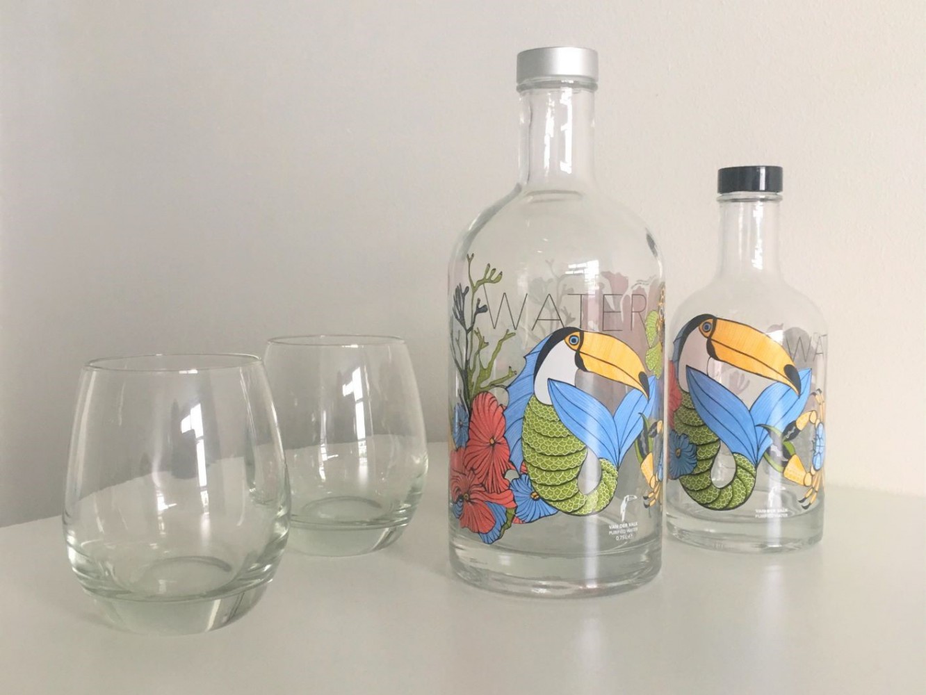 Geleverde waterflessen Van der Valk Brussel