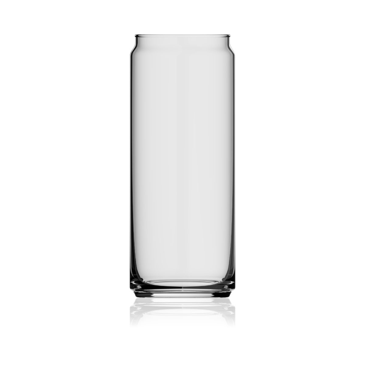 Bierglas Can 33 cl. van transparant glas, vooraanzicht zonder bedrukking
