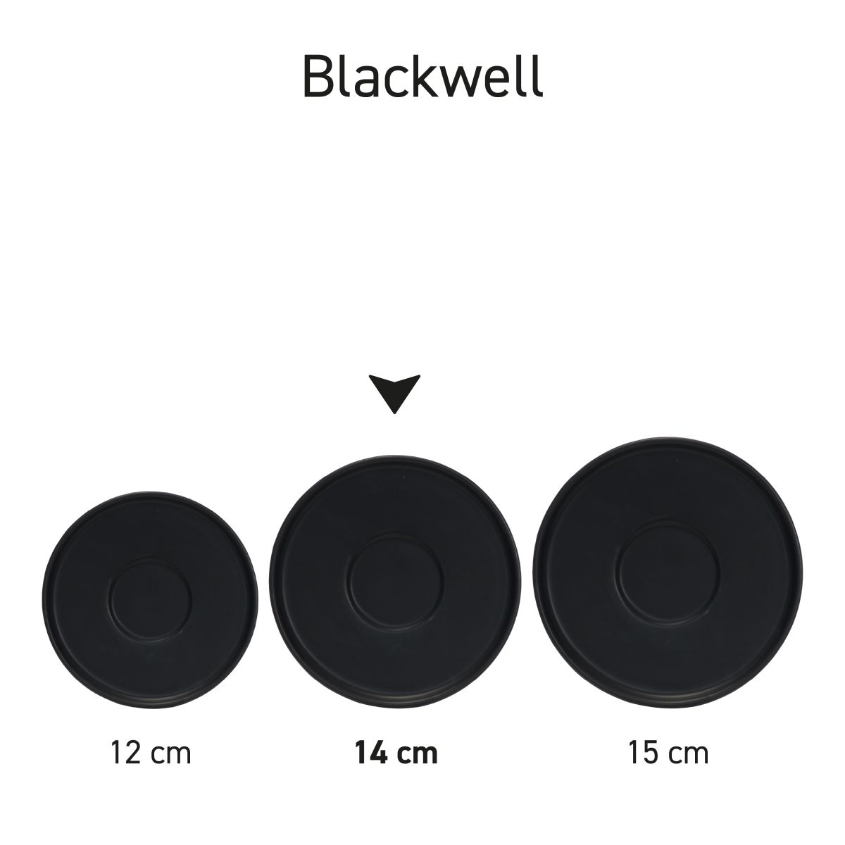 Blackwell schotel dubbele espresso 14 cm porselein gepresenteerd binnen een complete serie bijpassend servies.