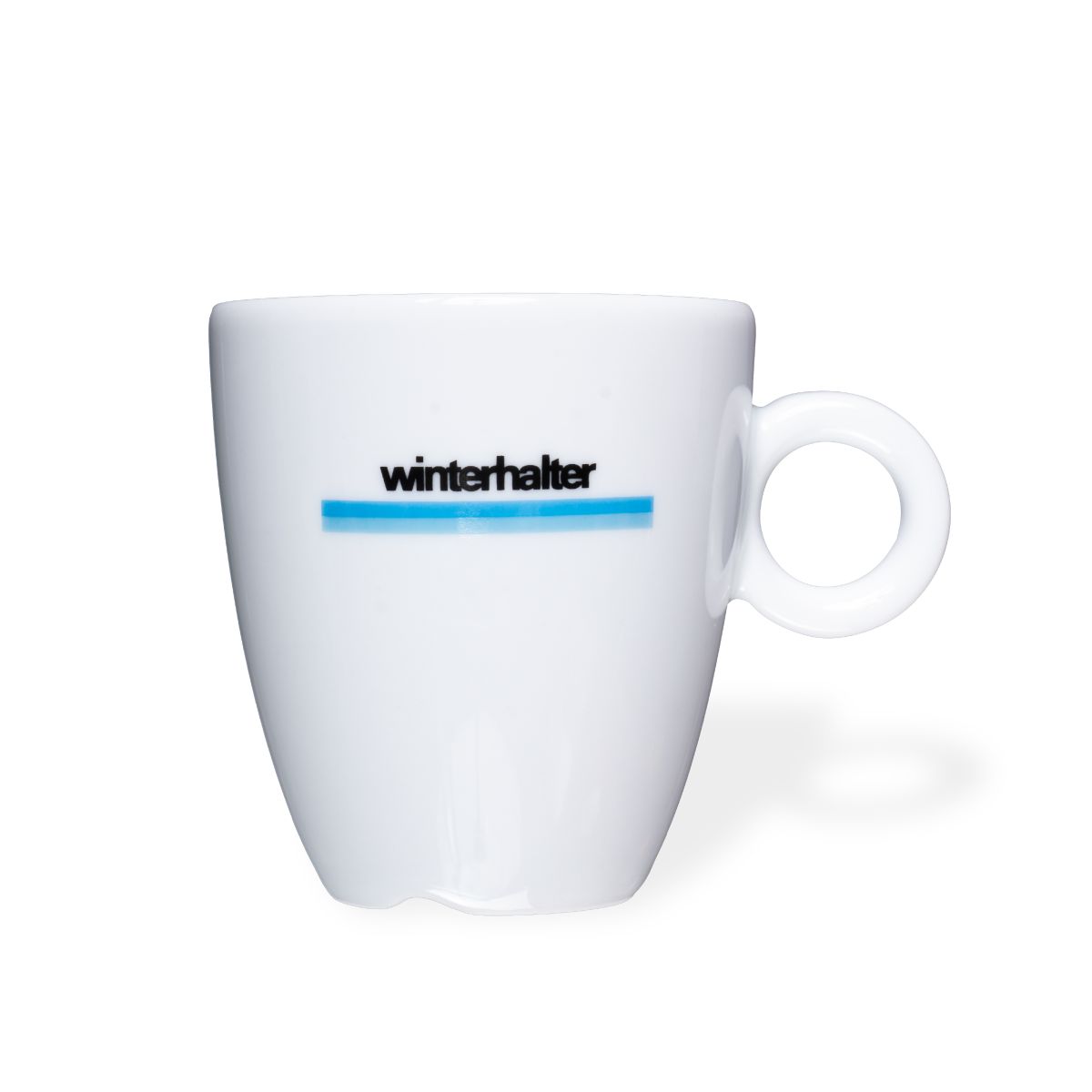 Bola koffiekop hoog wit 19 cl porselein met meerkleurig Winterhalter-logo op het voorpaneel
