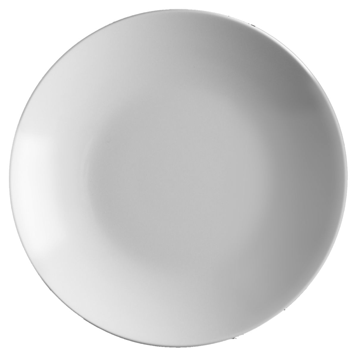 Vooraanzicht van het porseleinen bord Isabelle 29 cm met diepe komvorm en gladde afwerking.