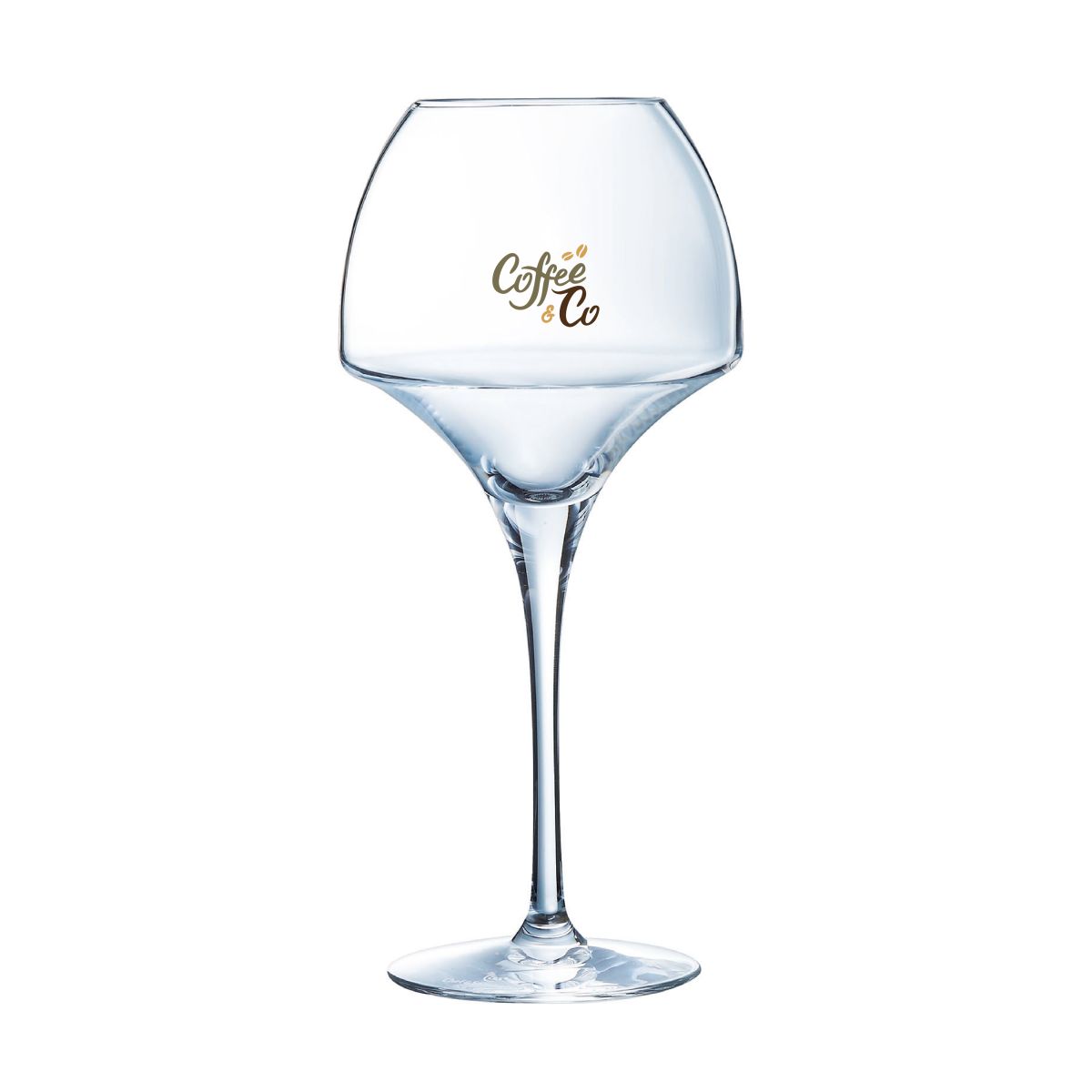 Chef & Sommelier Open Up wijnglas 55 cl. met meerkleurig CoffeeCo logo op glas.