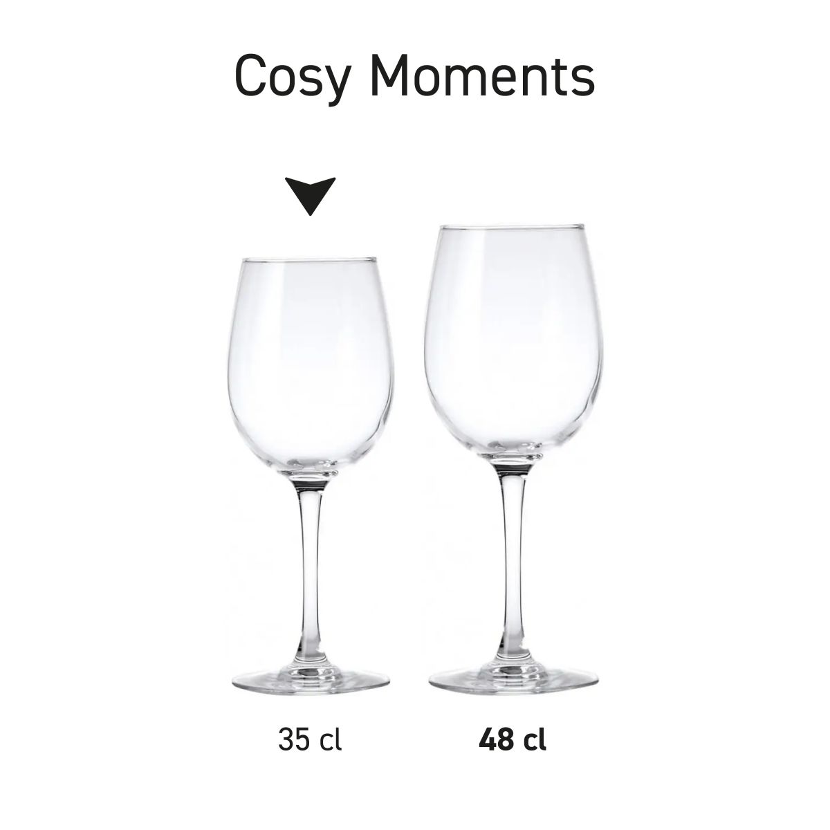Cosy Moments wijnglazen afgebeeld als serie met diverse zichtlijnen of toepassingen.
