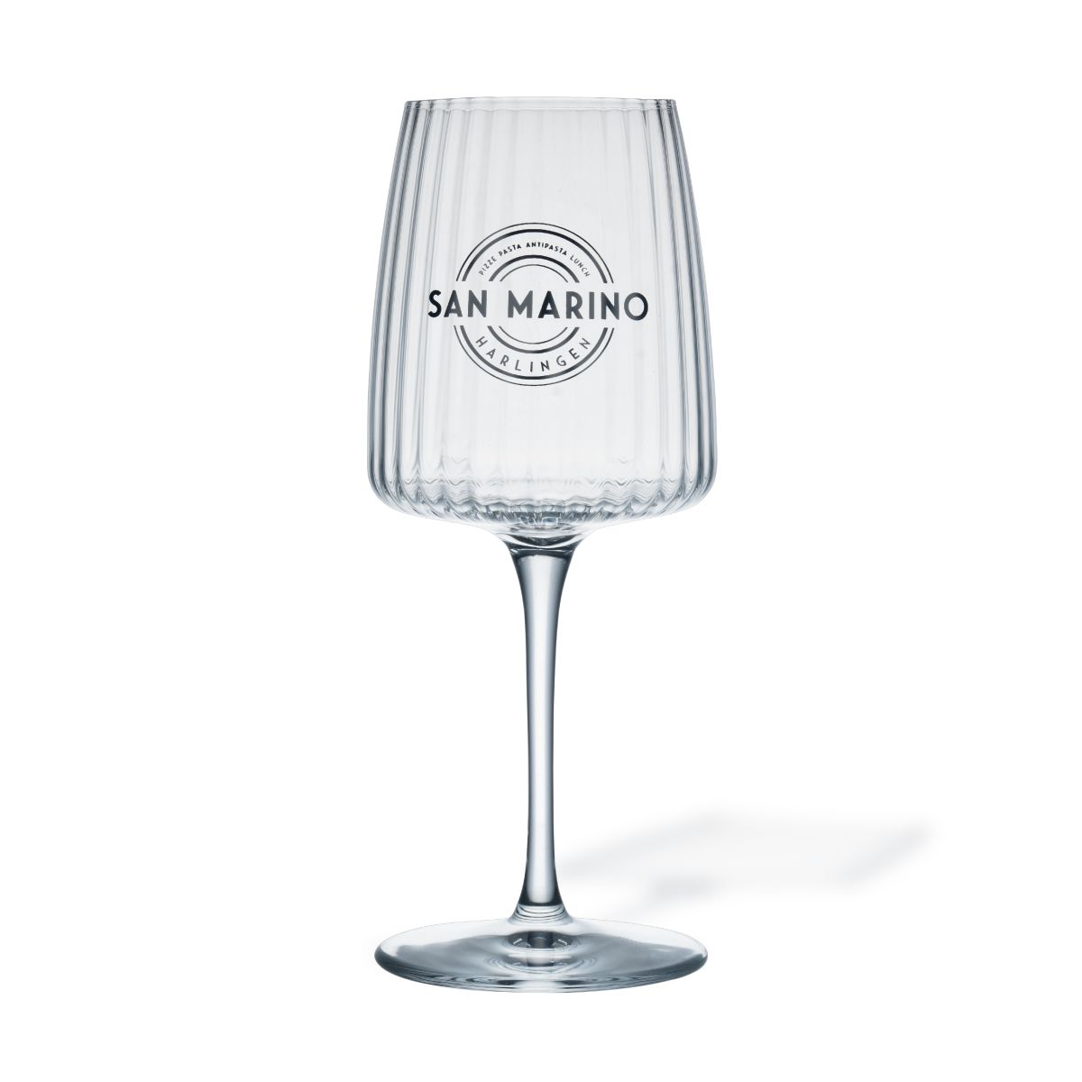 Exclusiva Wijnglas 37,4 cl glas met eenkleurig logo van San Marino op het voorpaneel