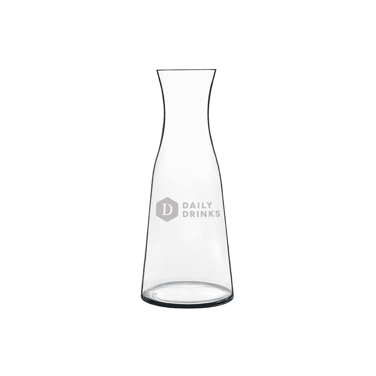Glazen karaf Atelier 0,25 liter met DailyDrinks-logo als fijne gravure op de voorzijde.