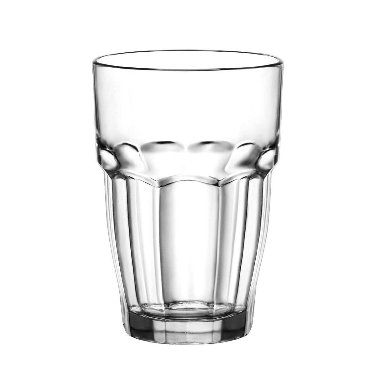 Voorzijde van Rockbar Tumbler glas 37 cl met glad oppervlak en brede opening.