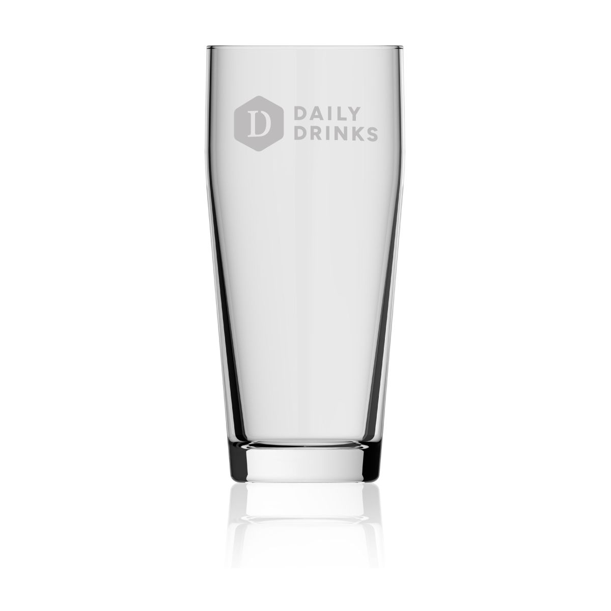 Willibecher 48 cl. glas met gegraveerd DailyDrinks-logo op het voorpaneel