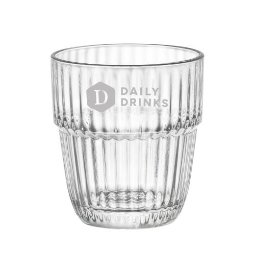 Barshine Tumbler 31 cl. met DailyDrinks-logo in één kleur bedrukt op de voorzijde van het glas.