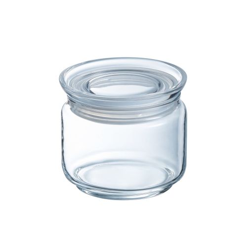 Glazen pot met deksel 0,5 liter bedrukken