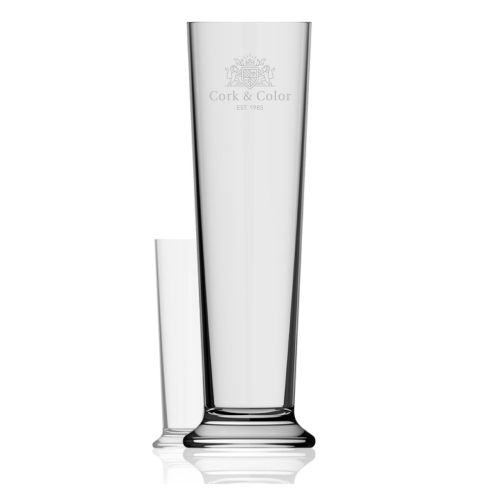 Bierglas Stange XXL 3,0 liter glas met gegraveerd CorkColor-logo op het voorpaneel