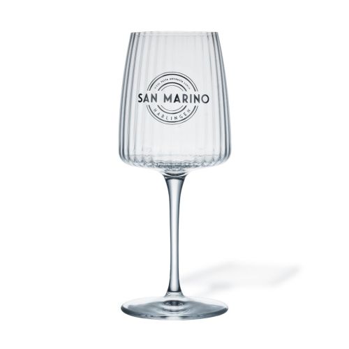 Exclusiva Wijnglas 37,4 cl glas met eenkleurig logo van San Marino op het voorpaneel