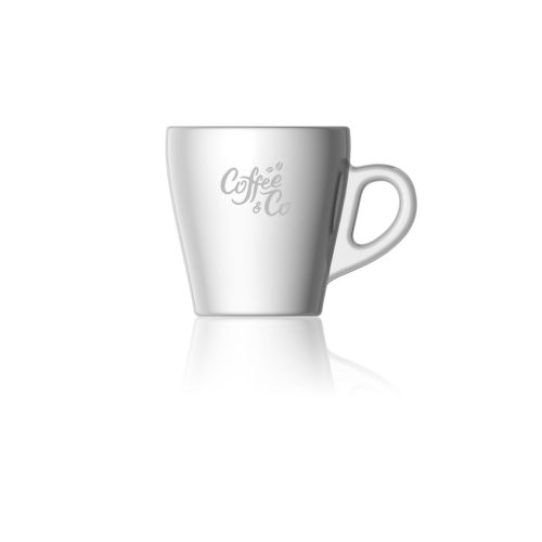 Pura Espresso Kop 7 cl met gegraveerd CoffeeCo-logo op de zijkant