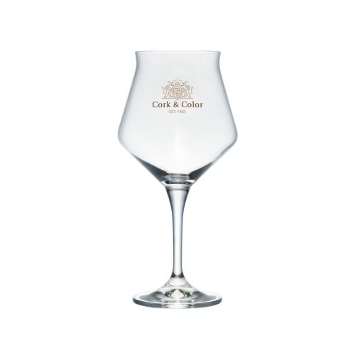 Sommelier Kelch Craft 35 cl glas met meerkleurig CorkColor-logo op het voorpaneel