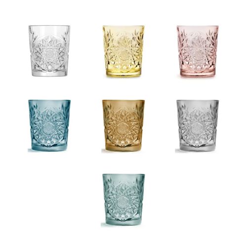 Overzicht van beschikbare kleurvarianten van de Tumbler Onis Hobstar 35 cl glas