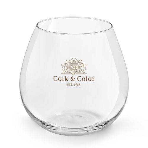 Wijnglas Ronda 59 cl glas met meerkleurig CorkColor-logo op het voorpaneel