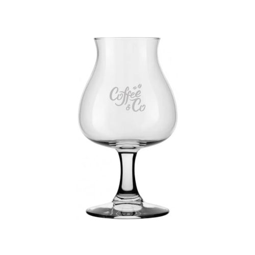 Specials Tasting bierglas 25 cl. met CoffeeCo-logo als fijne gravure op het vooraanzicht geëtst.