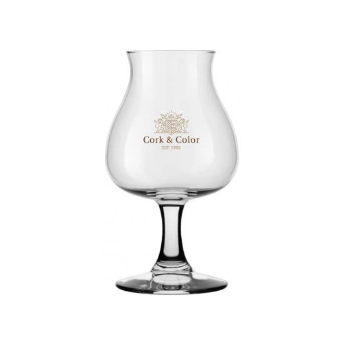 Specials Tasting bierglas 25 cl met kleurrijk CorkColor-logo in meerdere kleuren op de voorzijde.