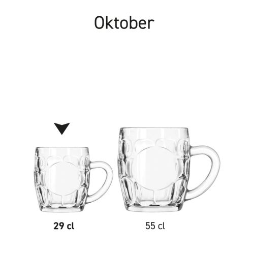 Twee bierpullen van de Oktober-serie weergegeven naast elkaar in productoverzicht.