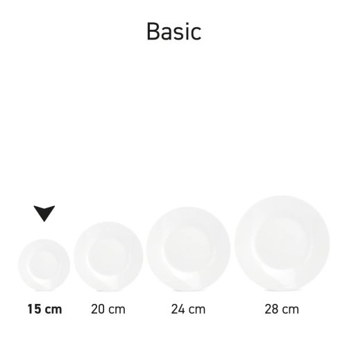 Meerdere borden uit de Basic lijn naast elkaar als productserie getoond.