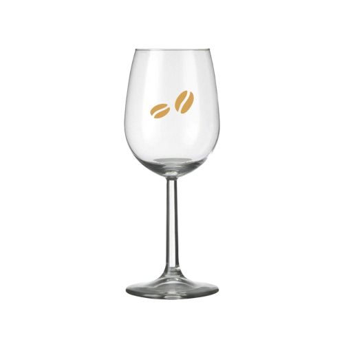 Bouquet wijnglas 23 cl. met DailyDrinks-logo in full-colour op de voorzijde gedrukt.