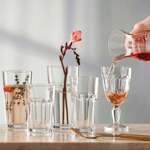 Casablanca Ice Tea glas 41,5 cl. met drank, sfeervol gepresenteerd in gebruikscontext.