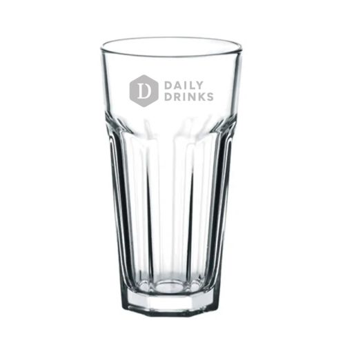 Casablanca Juice glas 36,5 cl. voorzien van DailyDrinks-logo als fijne glasgravure op de voorzijde.