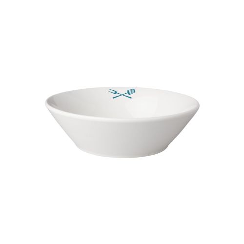 Mammoet Neo Budgetline kom 15,5 cm met TableTrend-logo in één kleur op voorzijde, porseleinen uitvoering.