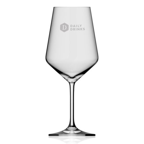 Melody wijnglas 53 cl met gravure van DailyDrinks-logo op het gladde glasoppervlak vooraan.