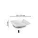 Bord vierkant diep Squito 22 cm bedrukken