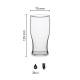 Bierglas Tulip stapel 28 cl. bedrukken