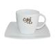 Kirsten Koffie wit 20 cl. SET bedrukken