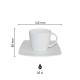 Kirsten Koffie wit 20 cl. SET bedrukken