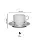 Legio Koffie wit 16 cl. SET bedrukken