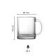 London Glazen Mok 32 cl. bedrukken