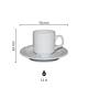 Sara Koffie wit 14 cl. SET bedrukken