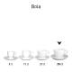 Bola Koffie Verkeerd wit 28 cl. SET bedrukken