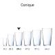 Glas Conique 28 cl. bedrukken
