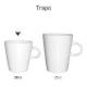 Trapo mok wit 20 cl. bedrukken