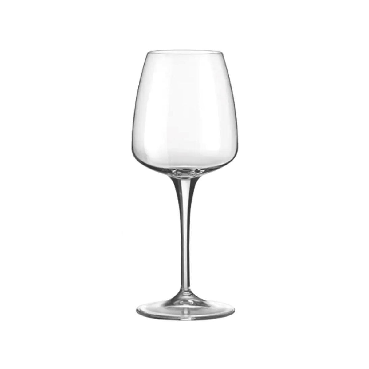 Glazen Aurum wijnglas 35 cl. recht van voren, met elegante kelk en slanke steel.