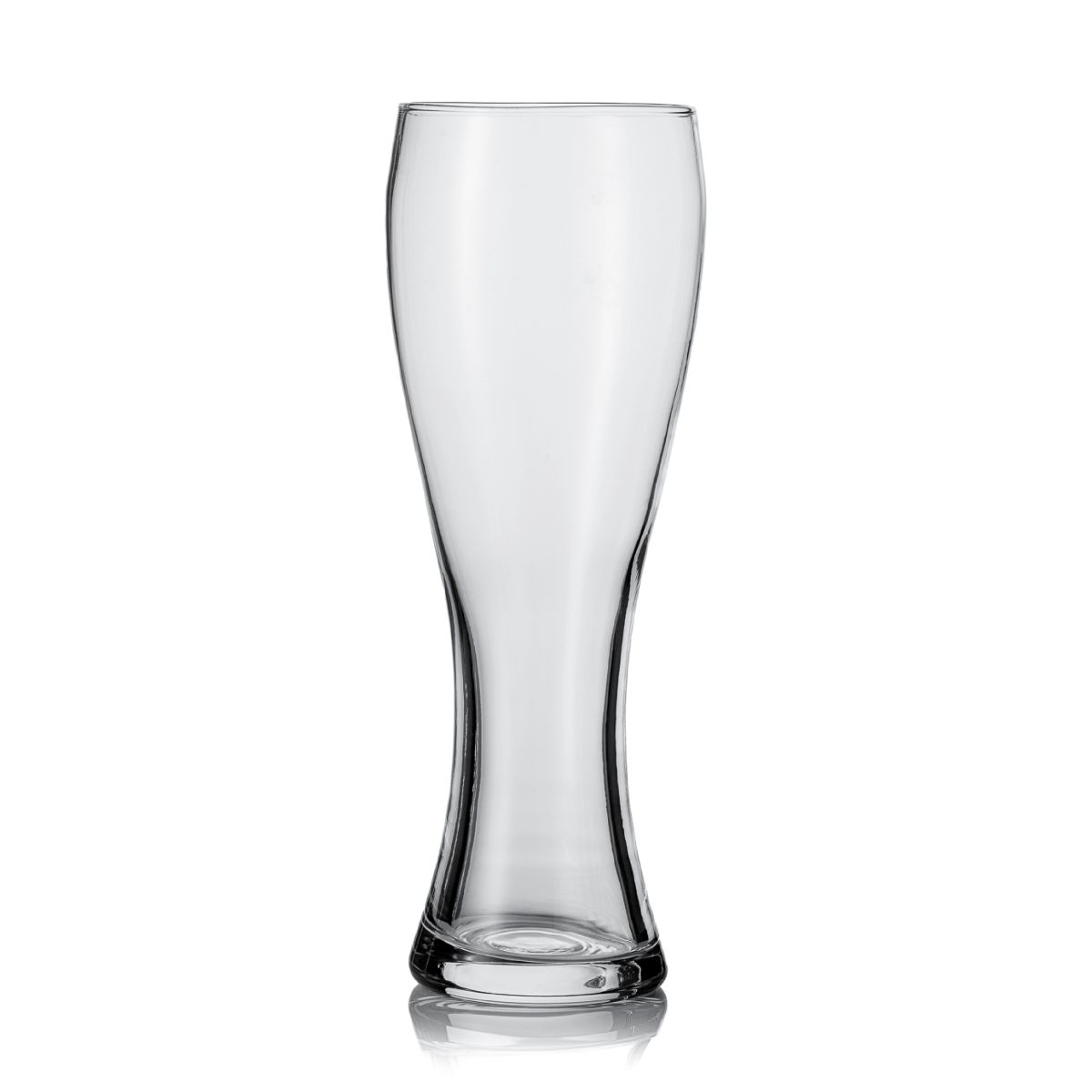 Vooraanzicht van het transparante bierglas Pantheon 30 cl. TAPMAAT glas met bolle, gladde wand.