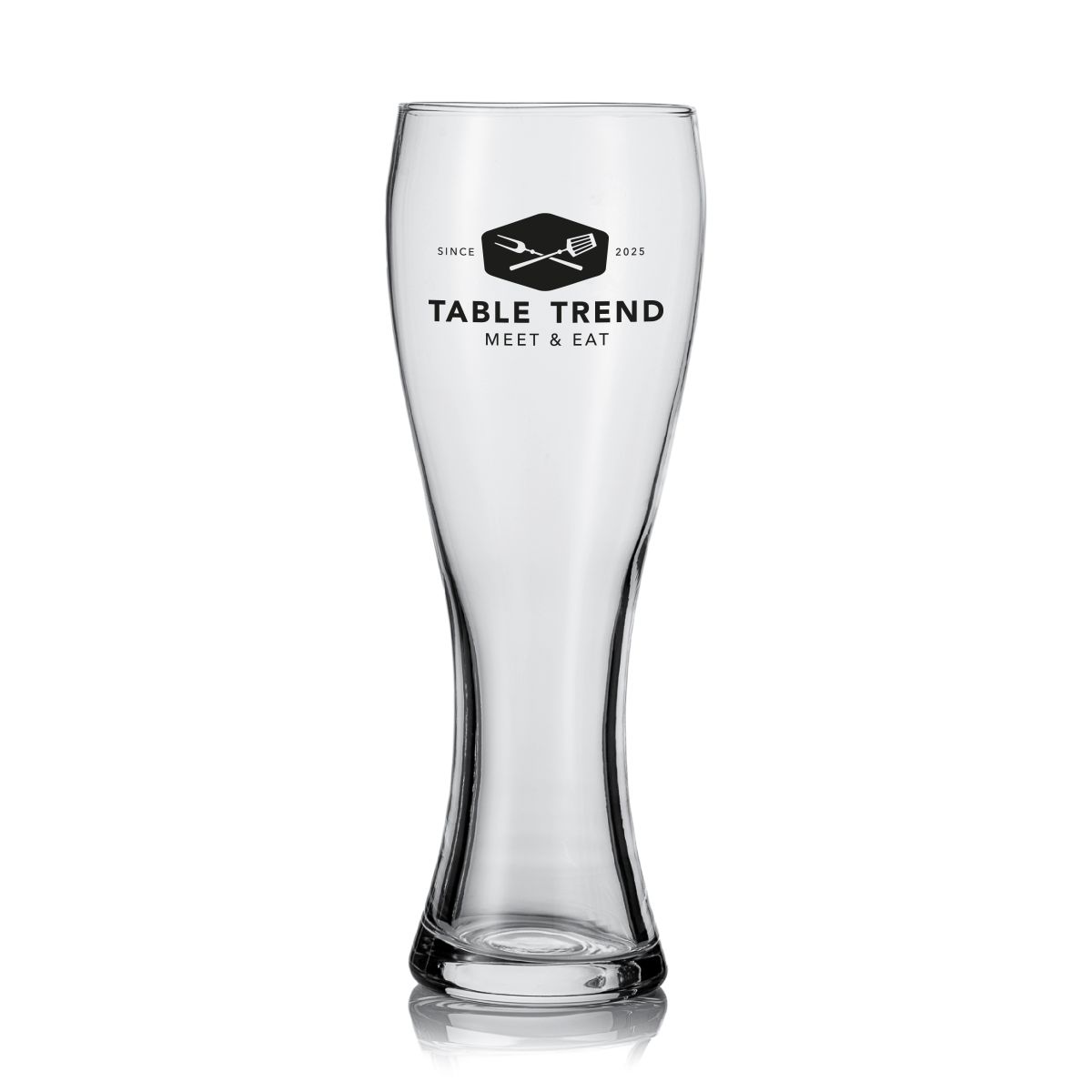 Bierglas Pantheon 30 cl. TAPMAAT glas met eenkleurig TableTrend-logo op de voorzijde bedrukt.