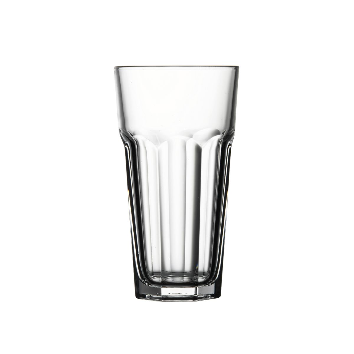 Helder Casablanca Latte Hoog glas 28,5 cl. rechtopstaand weergegeven in vooraanzicht.