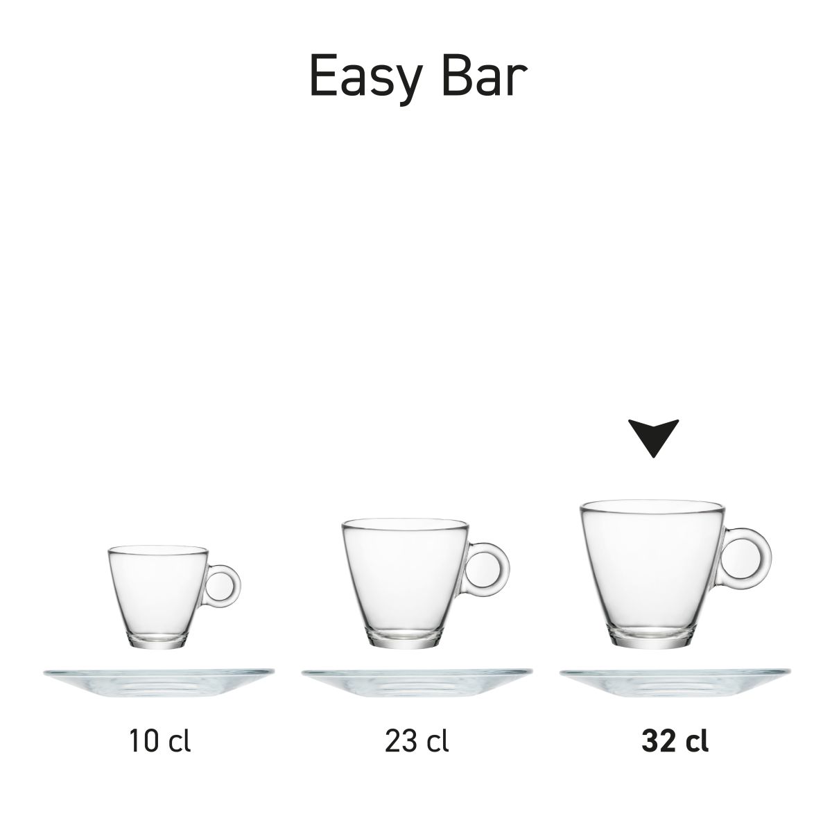 Reeks Easy Bar Thee glazen als complete productserie getoond.