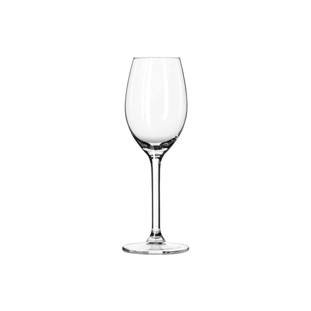Vooraanzicht van een transparant Esprit portglas van 14 cl., geschikt voor port of dessertwijn.
