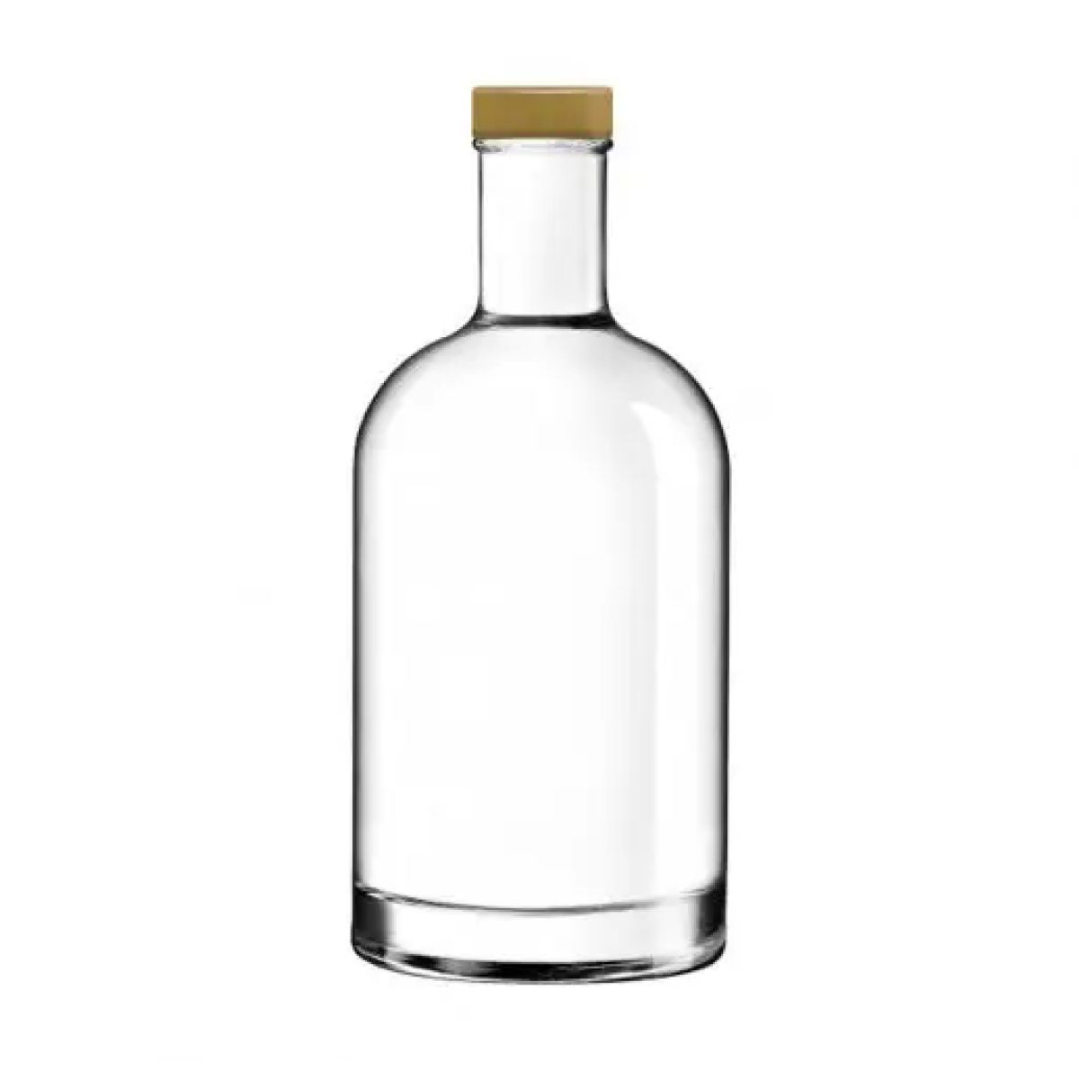 Fles Oslo 0,7 liter in vooraanzicht met gouden dop of bedrukking zichtbaar.
