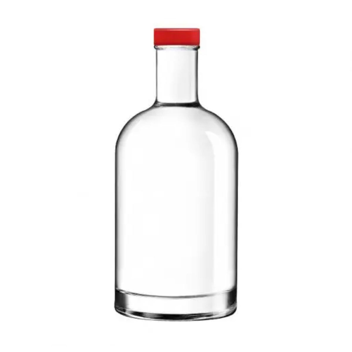 Fles Oslo 0,7 liter in vooraanzicht met roden dop of bedrukking zichtbaar.